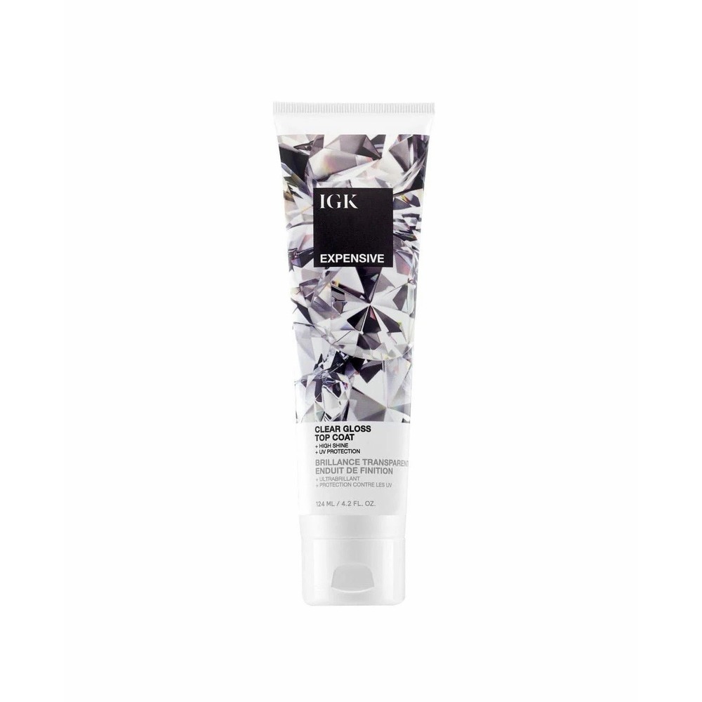 IGK Expensive Clear Gloss Top Coat 4.2 oz Amla Oil High Shine Hair Treatment
